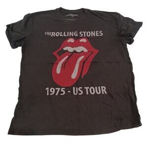 The Rolling Stones 1975 - US Tour T-Shirt Kids Black Size L